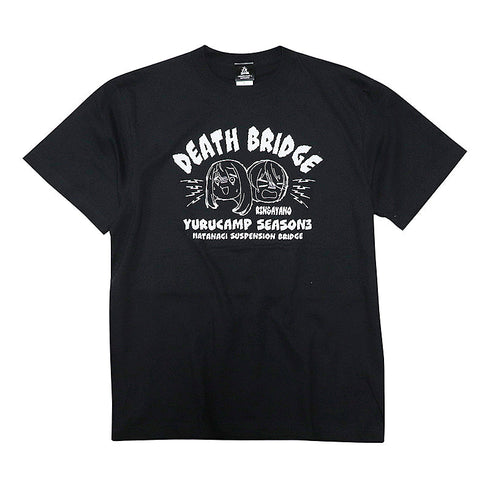 『ゆるキャン△ SEASON3』デスブリッジ Tシャツ ブラック Lサイズ